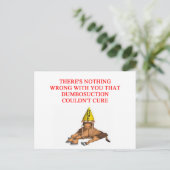 DUMB belediging Briefkaart (Staand voorkant)