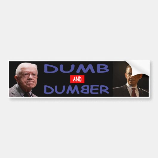Dumb Democraten Bumpersticker (Voorkant)