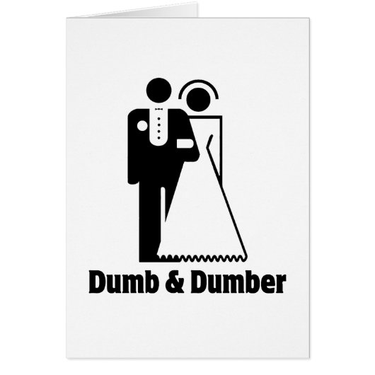 Dumb & Dumber Bride Groom Wedding (Voorkant)