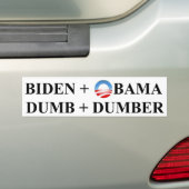 Dumb en Dumber Bumpersticker (Op auto)