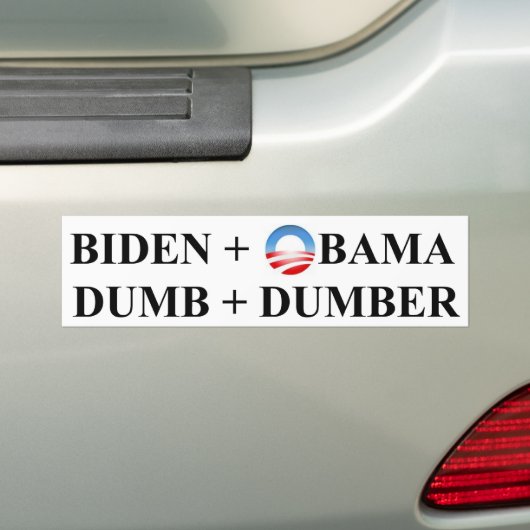 Dumb en Dumber Bumpersticker (Op auto)