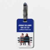 Dumb en Dumber | Duim gebeurt Bagagelabel (Achterkant verticaal)