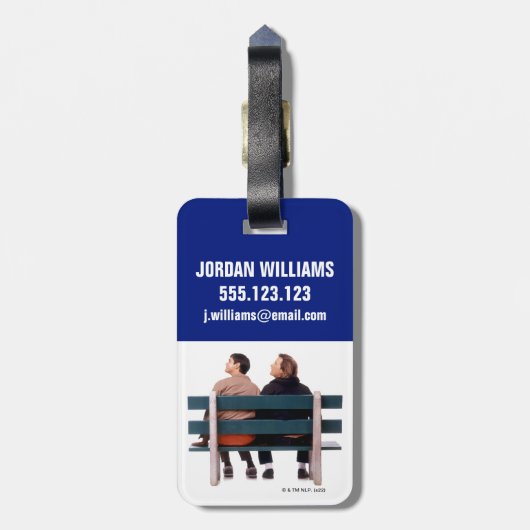 Dumb en Dumber | Duim gebeurt Bagagelabel (Achterkant verticaal)