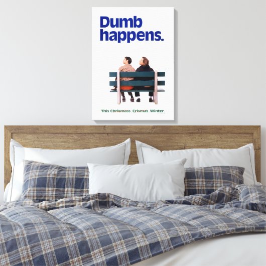 Dumb en Dumber | Duim gebeurt Canvas Afdruk (Insitu (Slaapkamer))