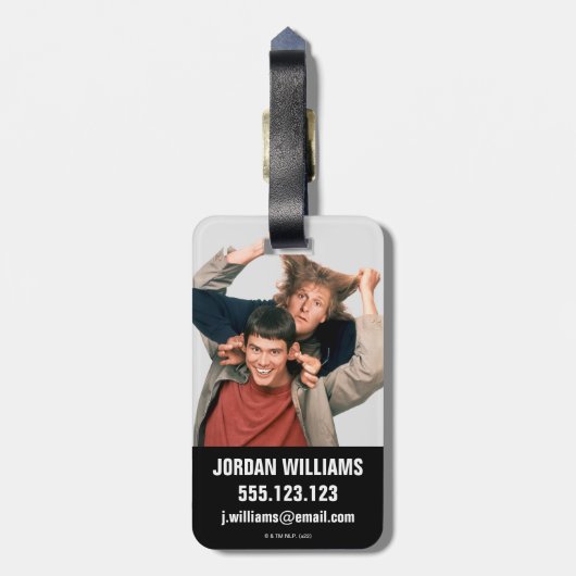 Dumb en Dumber | Lloyd en Harry Bagagelabel (Achterkant verticaal)