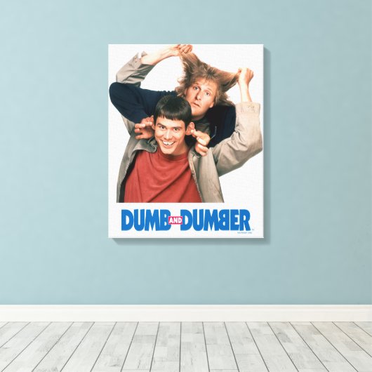 Dumb en Dumber | Lloyd en Harry Canvas Afdruk (Insitu (Houten vloer))