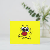 Dumb Face Grumpey Briefkaart (Staand voorkant)