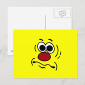 Dumb Face Grumpey Briefkaart (Voorkant / Achterkant)
