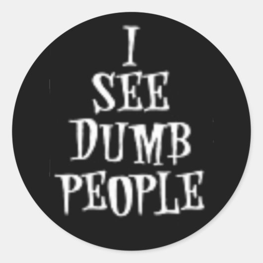 Dumb Not Blind- Designer Sticker (Voorkant)