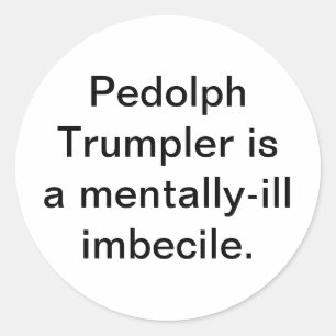 Dumb Pedolph Trumpler Noten Hankamer Artjunkhaus  Ronde Sticker