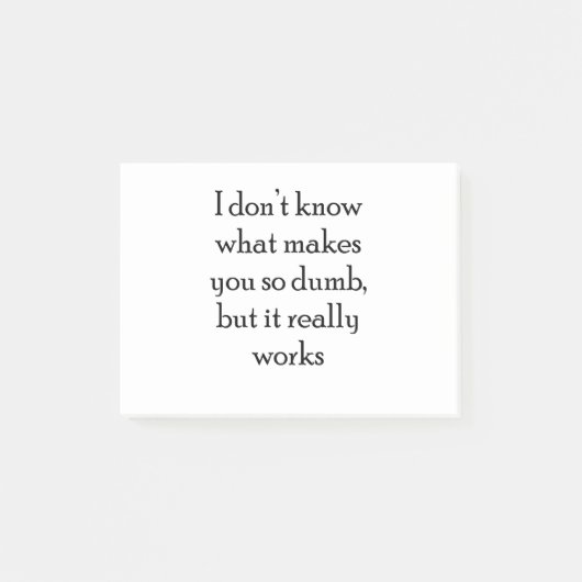 Dumb Post-it® Notes (Voorkant)