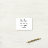 Dumb Post-it® Notes (Op bureau)