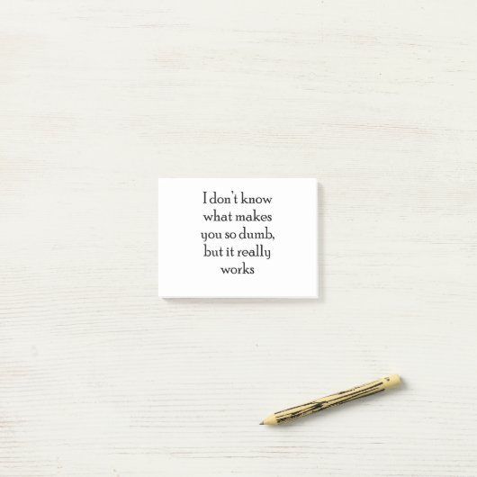 Dumb Post-it® Notes (Op bureau)
