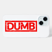 Dumb Stamp Case-Mate iPhone Case (Achterkant (horizontaal))