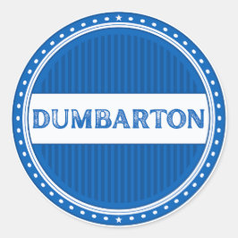 Dumbarton City Pride Embleem – Schotse identiteit Ronde Sticker