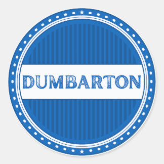 Dumbarton City Pride Embleem – Schotse identiteit Ronde Sticker