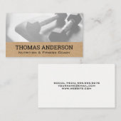 Dumbbelgewichten | Fitness Gezondheid Visitekaartje (Voorkant / Achterkant)