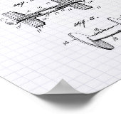 Dumbbell 1928 Patent Art - Lined Peper Poster (Hoek)