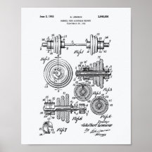 Dumbbell 1953 Patent Art-witboek