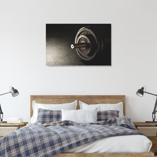 Dumbbell Canvas Afdruk (Insitu (Slaapkamer))