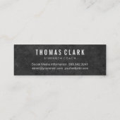 Dumbbell Cross | Personal Trainer (leisteen) Mini Visitekaartje (Achterkant)