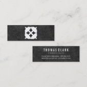 Dumbbell Cross | Persoonlijke Trainer (leisteen) Mini Visitekaartje (Voorkant / Achterkant)