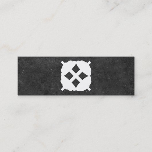 Dumbbell Cross | Persoonlijke Trainer (leisteen) Mini Visitekaartje (Voorkant)