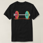 Dumbbell Donut Weights for Gym & Doughnuts Lover T-shirt (Design voorkant)