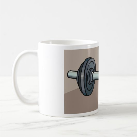 Dumbbell Gewicht Koffiemok (Links)