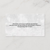 Dumbbell Gewicht Logo | QR Visitekaartje (Achterkant)