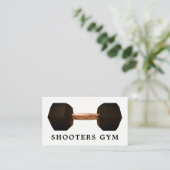 Dumbbell Gewicht, Persoonlijke trainer, Gym Instru Visitekaartje (Staand voorkant)