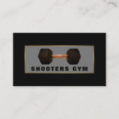Dumbbell Gewicht, Persoonlijke trainer, Gym Instru Visitekaartje (Voorkant)