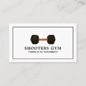 Dumbbell Gewicht, Persoonlijke trainer, Gym Instru Visitekaartje (Voorkant)
