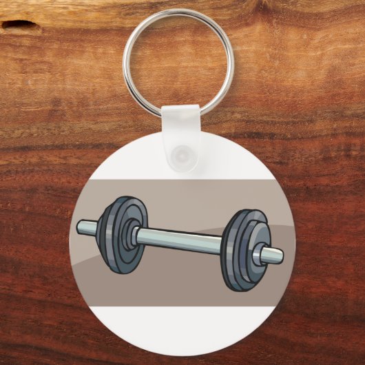 Dumbbell Gewicht Sleutelhanger (Voorkant)