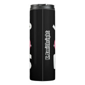 Dumbbell ik doe het voor donuts thermosbeker (Achterkant)