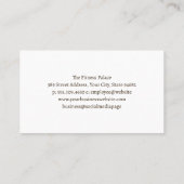 Dumbbell Illustrations | Fitness Visitekaartje (Achterkant)