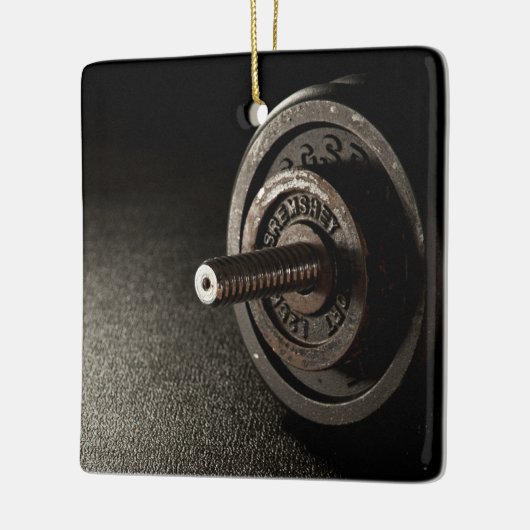 Dumbbell Keramisch Ornament (Links)