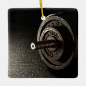Dumbbell Keramisch Ornament (Voorkant)