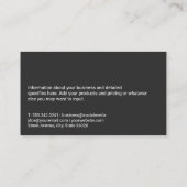 Dumbbell Logo | fitnessruimte Visitekaartje (Achterkant)