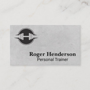 Dumbbell Logo   fitnessruimte Visitekaartje