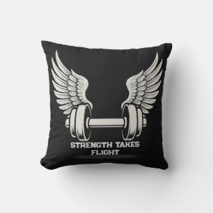 Dumbbell met Angel Wings Sierkussen