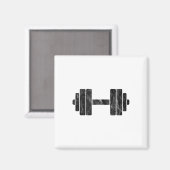 Dumbbell-minimalisme - Gewichtheffen en lichaamsbo Magneet (Voorkant / Achterkant)