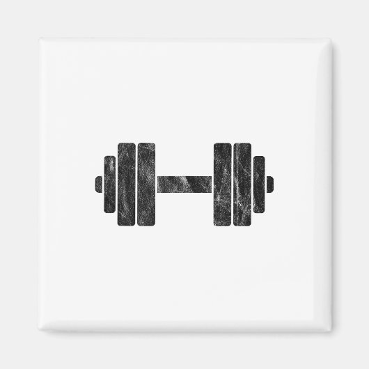 Dumbbell-minimalisme - Gewichtheffen en lichaamsbo Magneet (Voorkant)