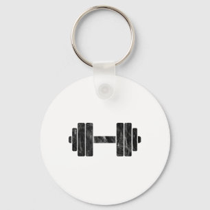 Dumbbell-minimalisme - Gewichtheffen en lichaamsbo Sleutelhanger
