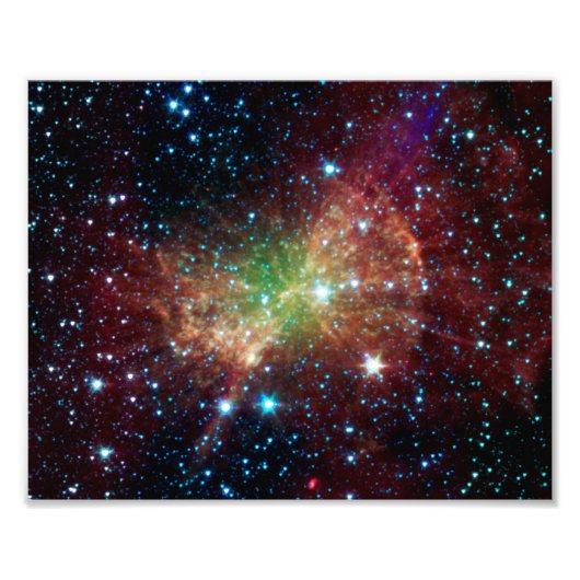 Dumbbell Nebula Infrarood Space Foto Afdruk (Voorkant)