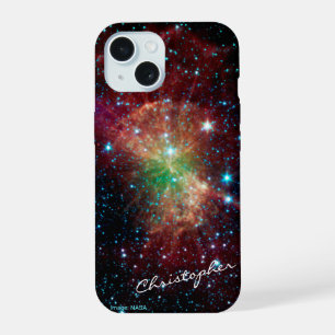 Dumbbell-nevel aangepaste naam astronomie iPhone 15 hoesje