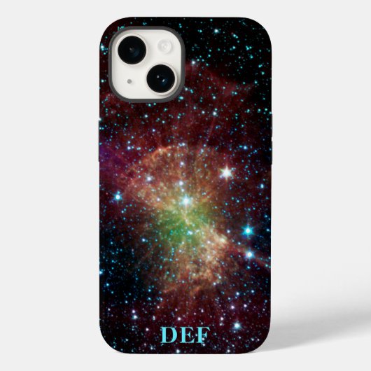 Dumbbell nevel naam initialen astronomie Case-Mate iPhone case (Achterkant)