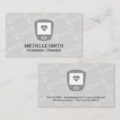 Dumbbell Patroon | Hartmeetmonitor Visitekaartje (Voorkant / Achterkant)