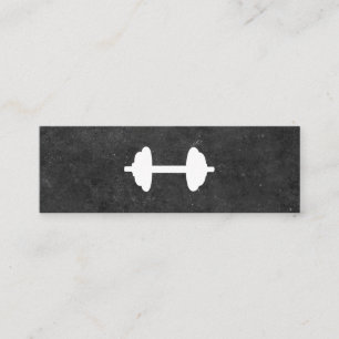 Dumbbell   Persoonlijke Trainer (leisteen) Mini Visitekaartje