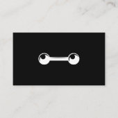 Dumbbell-pictogram | Geschiktheid | Persoonlijke t Visitekaartje (Voorkant)